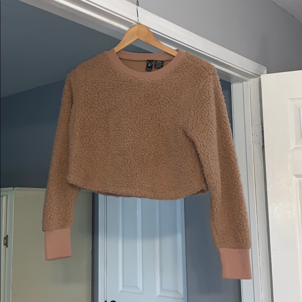 long sleeve fuzzy shirt